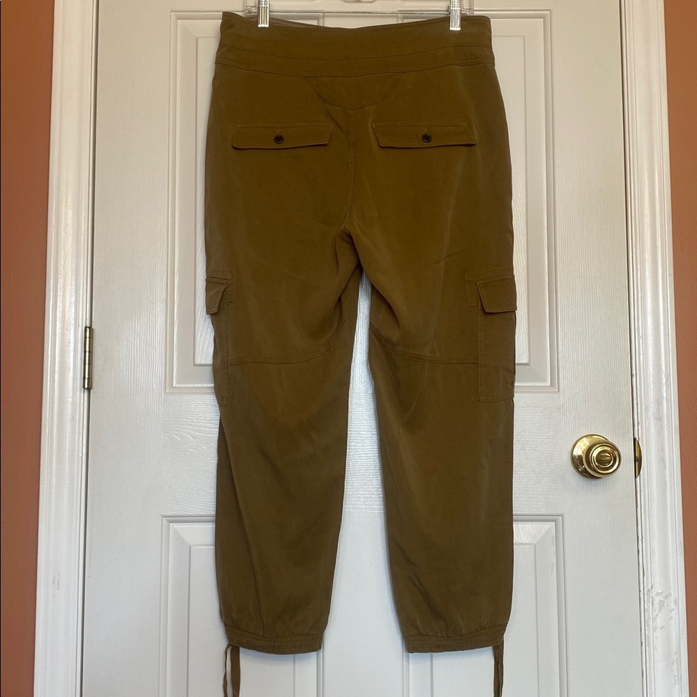 Sundance Sz 10 High-Rise Utility Cargo Pants in Olive Brown - Picture 10 of 15